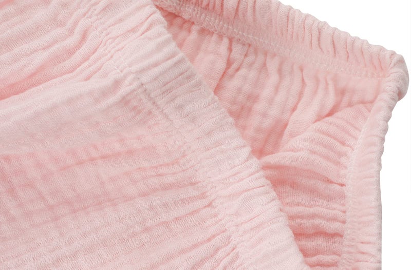 JWWN Kids Short Sleeve Pajama Set 100% Cotton Button Down Sleepwear Big Girls Summer Soft Lounge Set (Pink,9Years) - Image 5